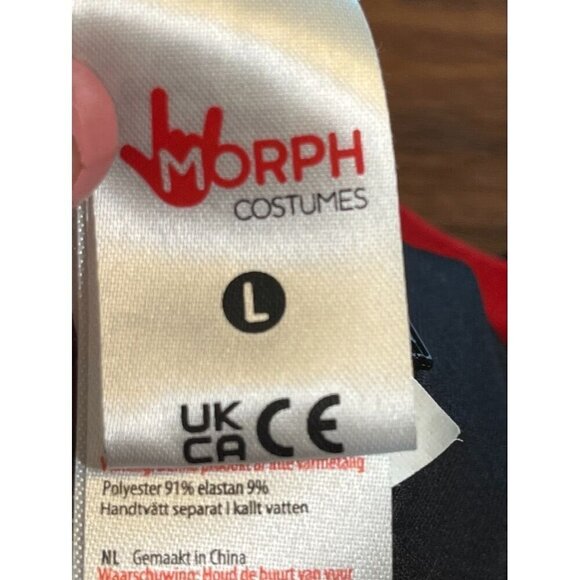 Morph Costume Kid L Black One Piece Jumpsuit Alien Halloween Monster Goblin 80s - Picture 2 of 10